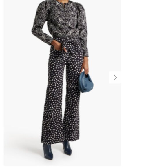 Ulla Johnson Wade polka-dot high-rise flared jeans